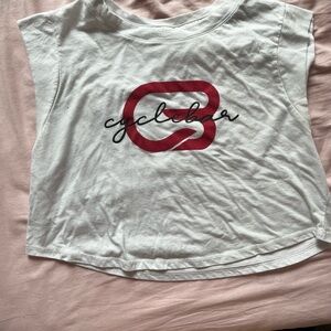 Cyclebar White Sleeveless Top
